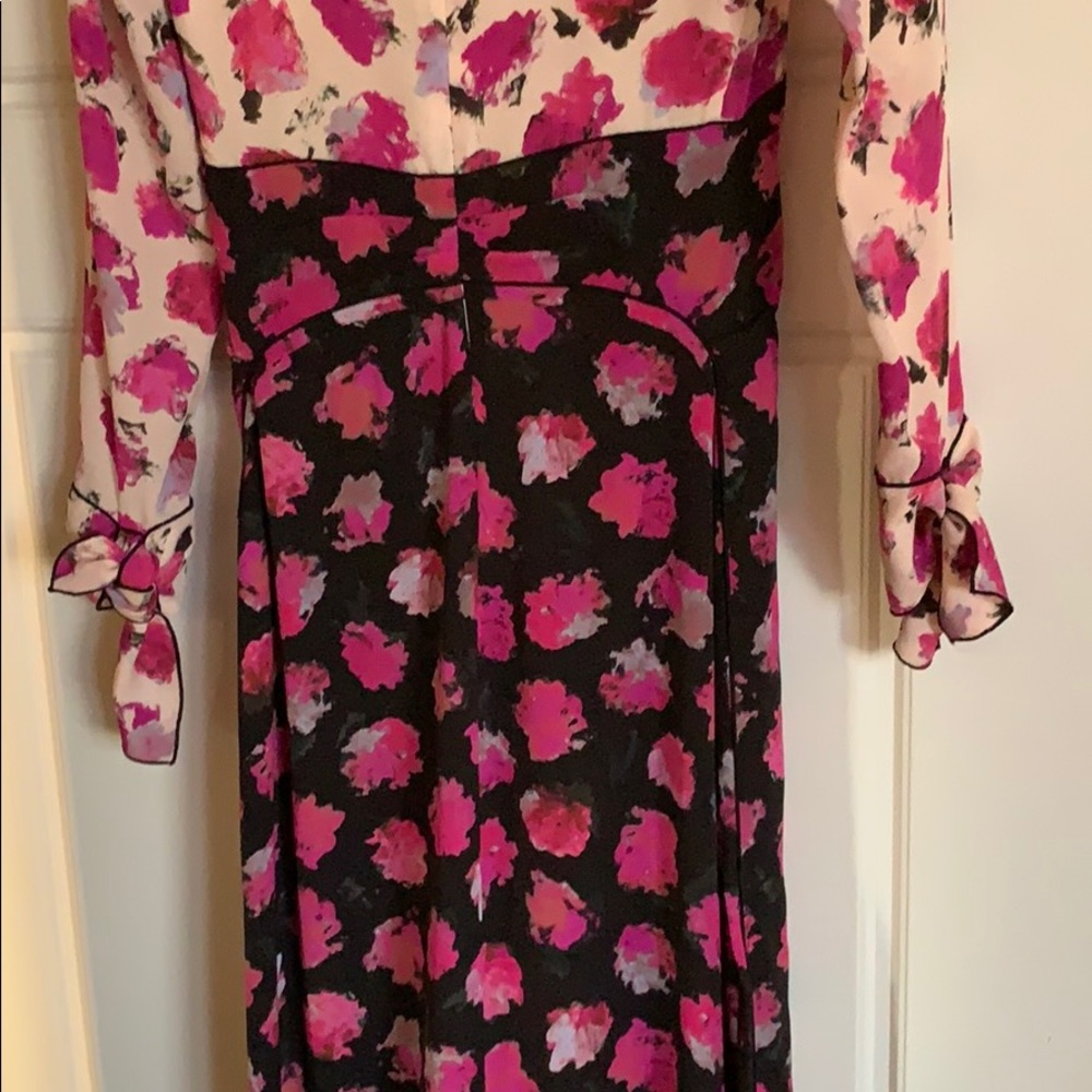 Proenza Schouler Pink Floral Midi Dress 0 - Picture 7 of 8